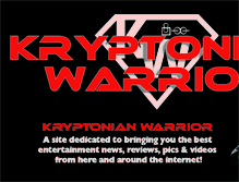 Tablet Screenshot of kryptonianwarrior.com